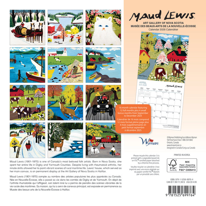 Maud Lewis Calendars 2026