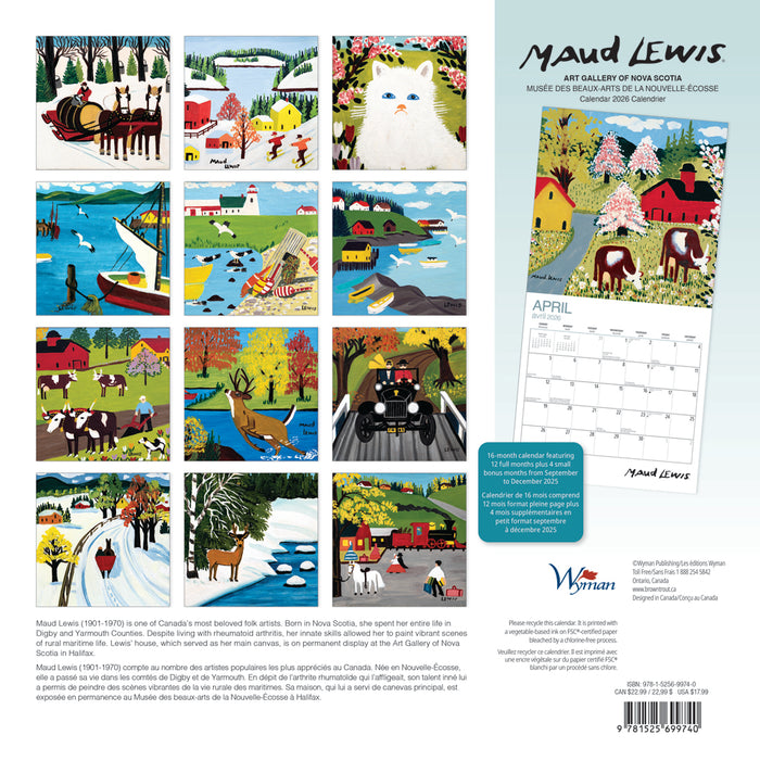 Maud Lewis Calendars 2026