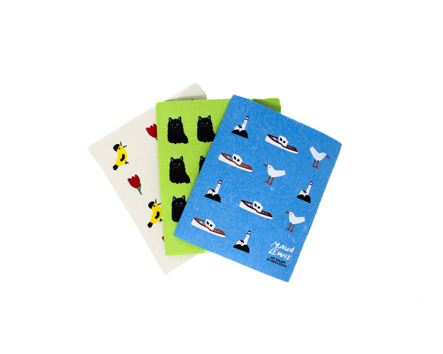 Maud Lewis Swedish Dishcloths
