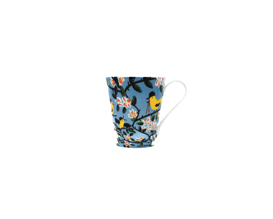 Maud Lewis Bone China Mug with Box - Yellow Birds