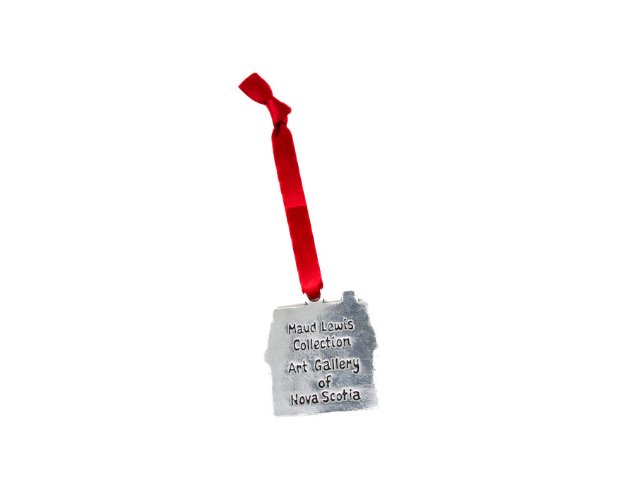 Maud Lewis Pewter Painted House Ornament