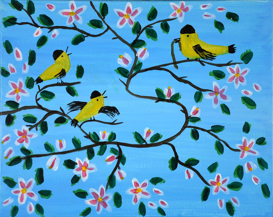 Painting & Pints – Maud Lewis’ Yellow Birds