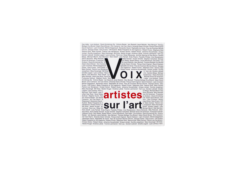Voices: artists on art