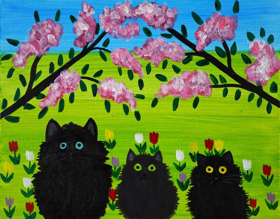 Painting & Pints – Maud Lewis’ Three Black Cats