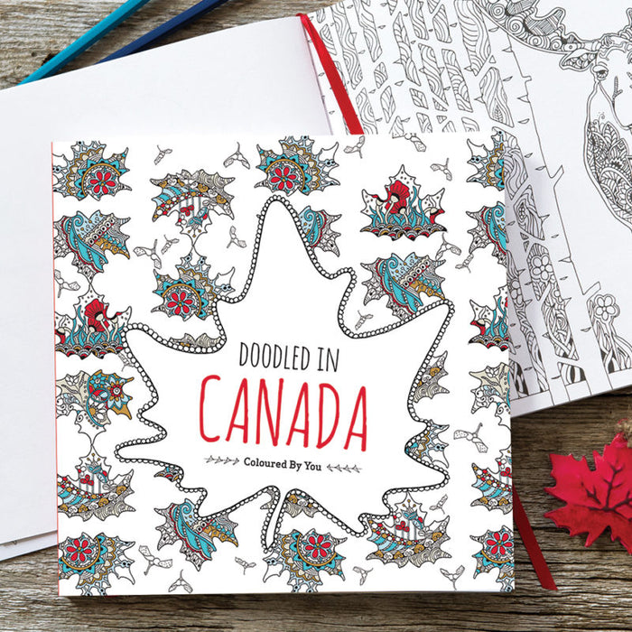 Doodled in Canada Colouring Book