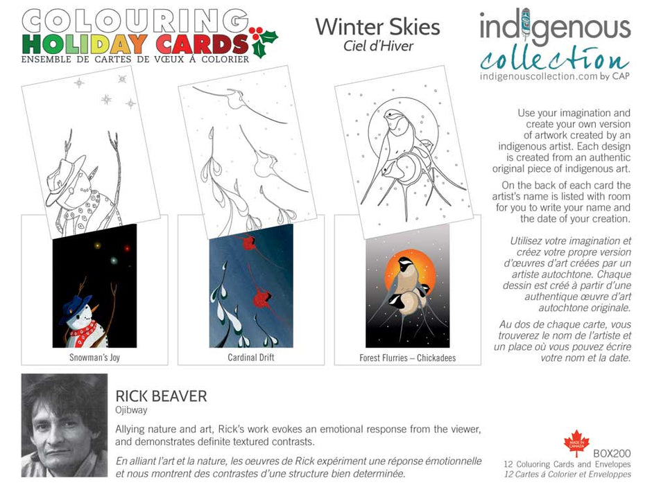 Colouring Note Cards - Indigenous Collection by CAP