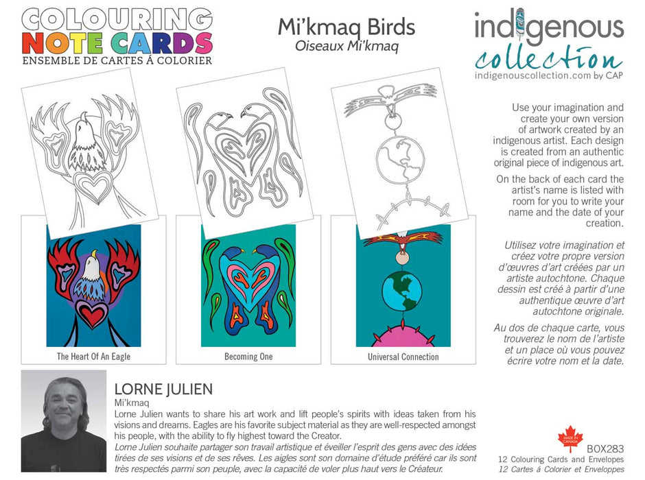 Colouring Note Cards - Indigenous Collection by CAP