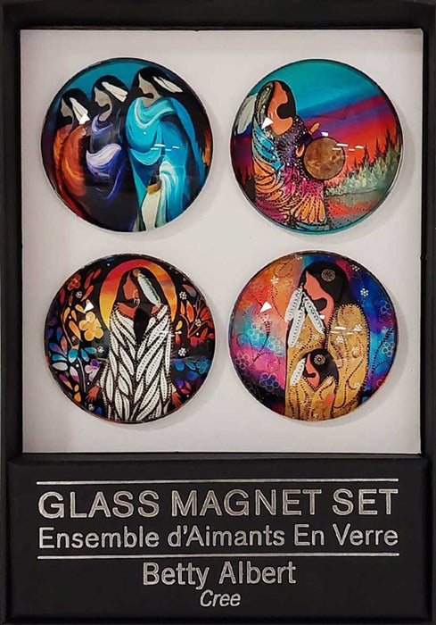 Glass Magnet Set of 4 - Indigenous Collection by CAP