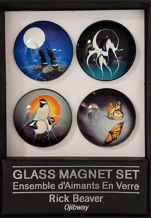 Glass Magnet Set of 4 - Indigenous Collection by CAP