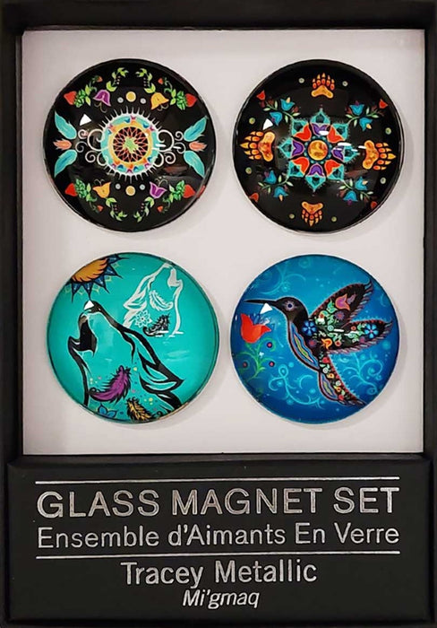 Glass Magnet Set of 4 - Indigenous Collection by CAP