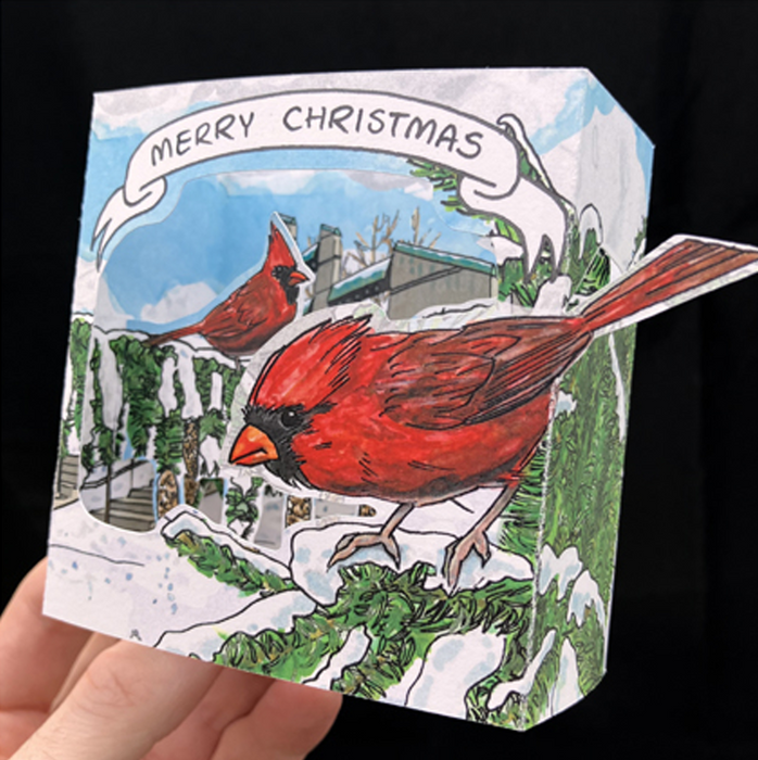 Bardbardbard Holiday Pop-up Cards