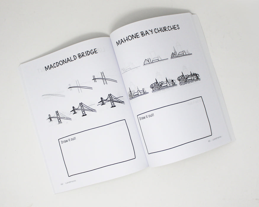 Doodle the Maritimes: 100 Step by Step Drawings from Nova Scotia, PEI, & New Brunswick + Newfoundland & Labrador