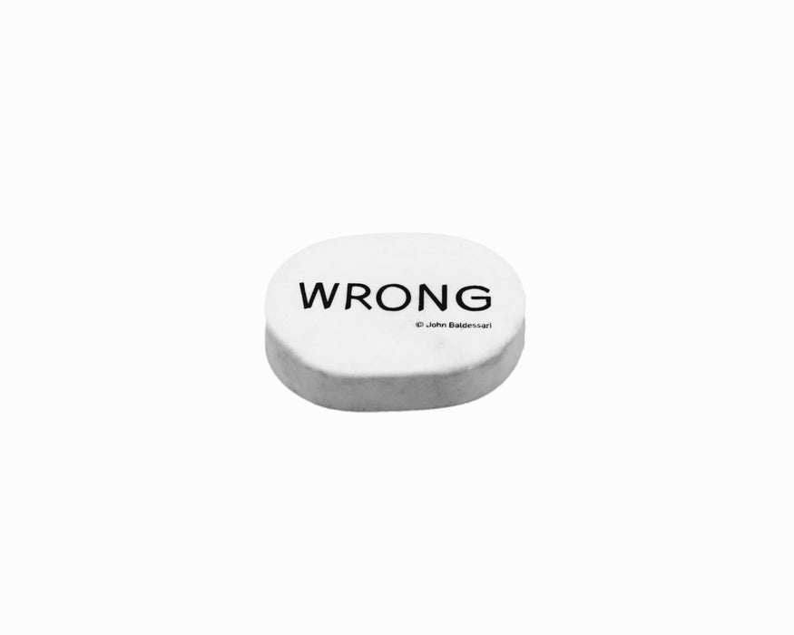 Baldessari, Wrong, Eraser