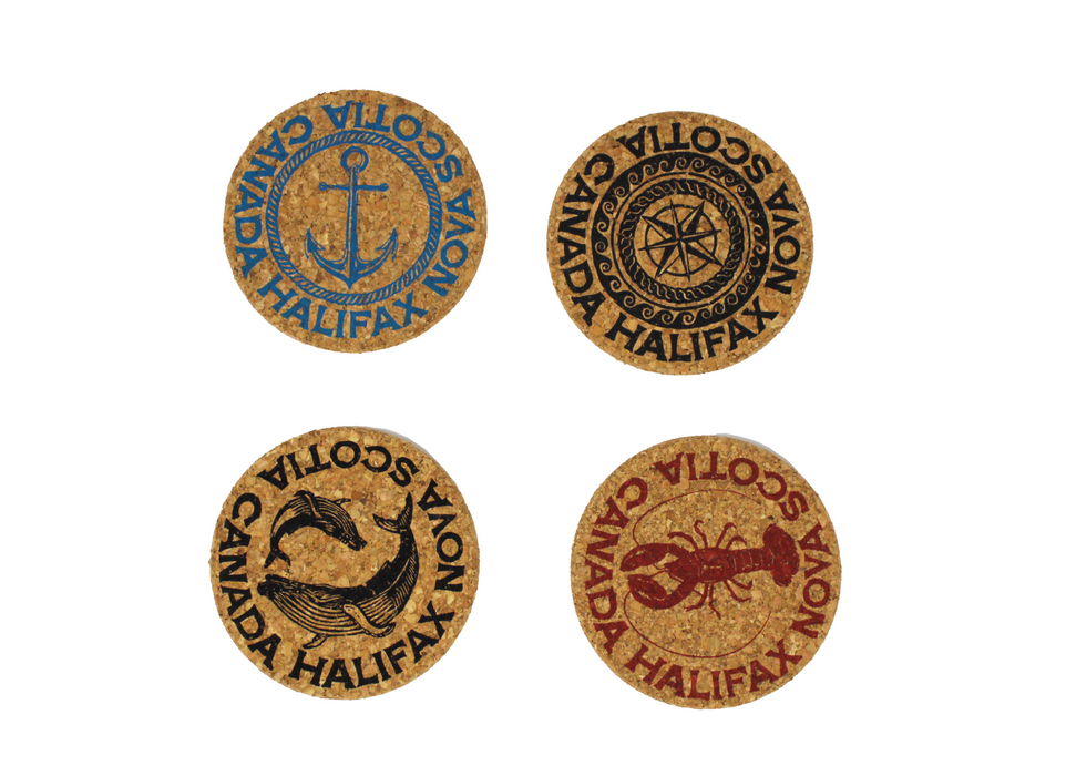 Holdfast Ink - Hand Printed Cork Coasters