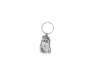 Maud Lewis's iconic cat Fluffy in a shiny pewter keychain