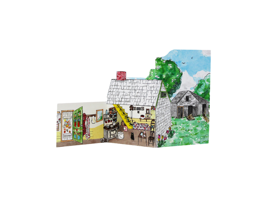 Bardbardbard Gatefold Cards - Maud Lewis Painted House