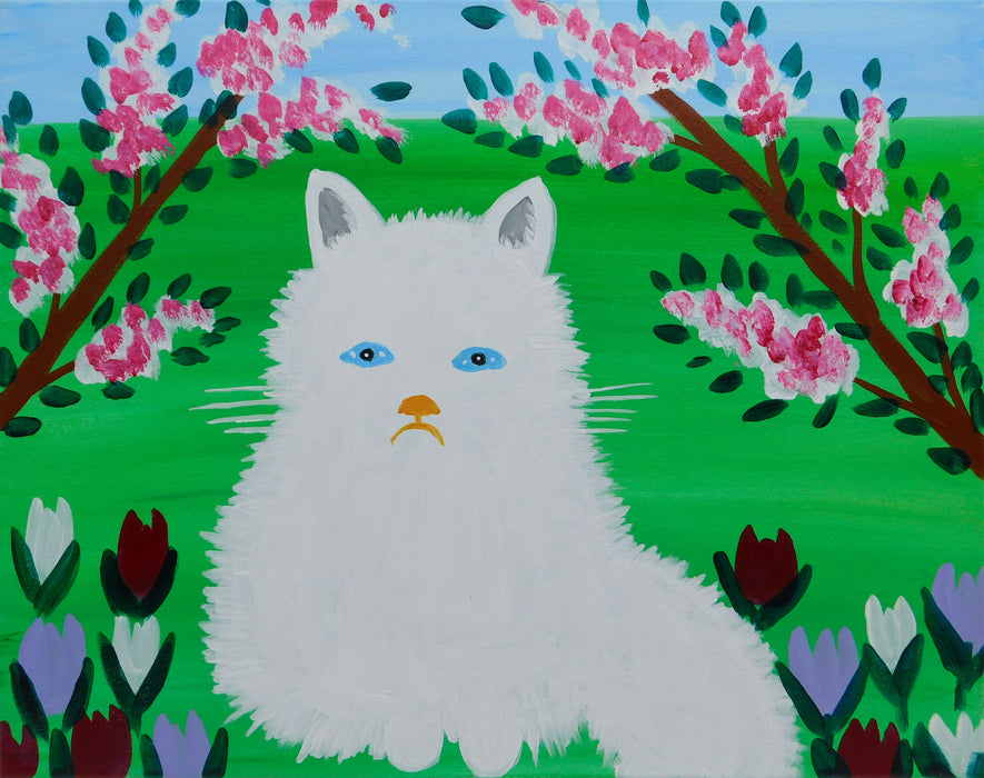 Painting and Pints – Maud Lewis’ White Cat