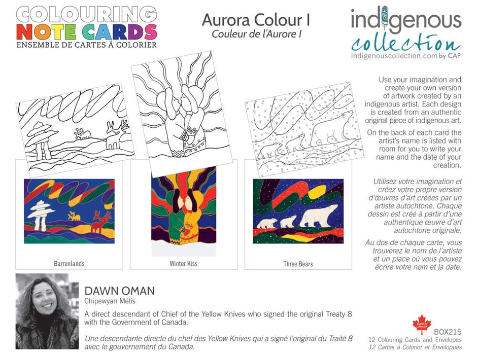 Colouring Note Cards - Indigenous Collection by CAP