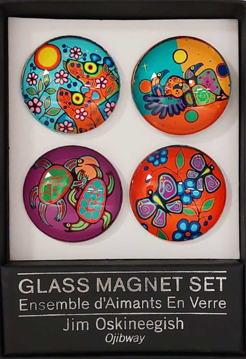 Glass Magnet Set of 4 - Indigenous Collection by CAP